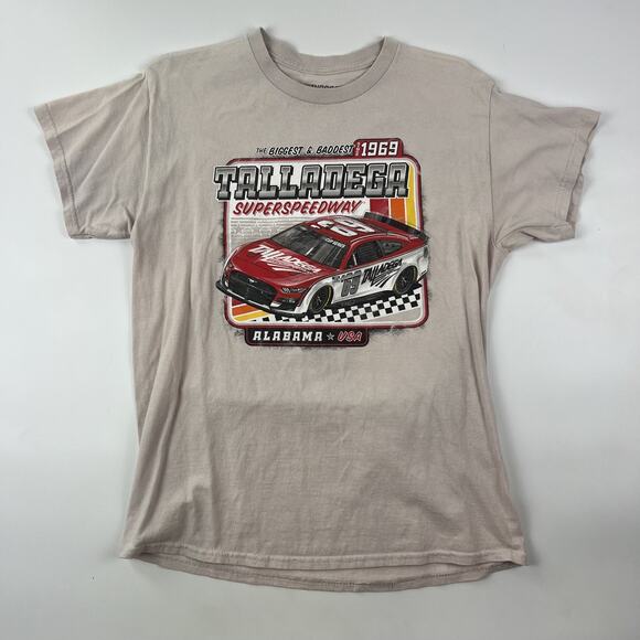 Talladega Superspeedway NASCAR T-Shirt Medium Alabama Racing Car Graphic Tee - Picture 1 of 8